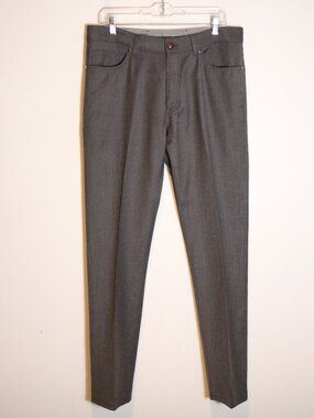Ermenegildo Zegna Mens 5 Pocket Wool Chino Pant 34x33 Straight Leg Work Business